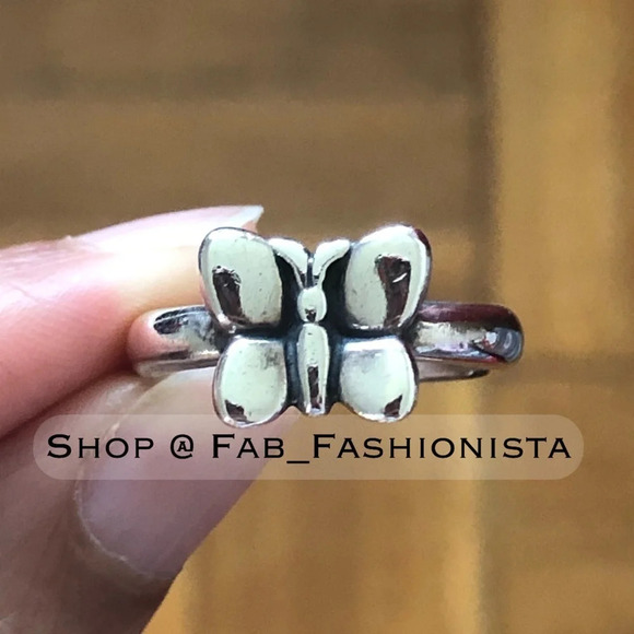 James Avery Butterfly Ring Retired Sterling Silver size 7.25 - Picture 3 of 9
